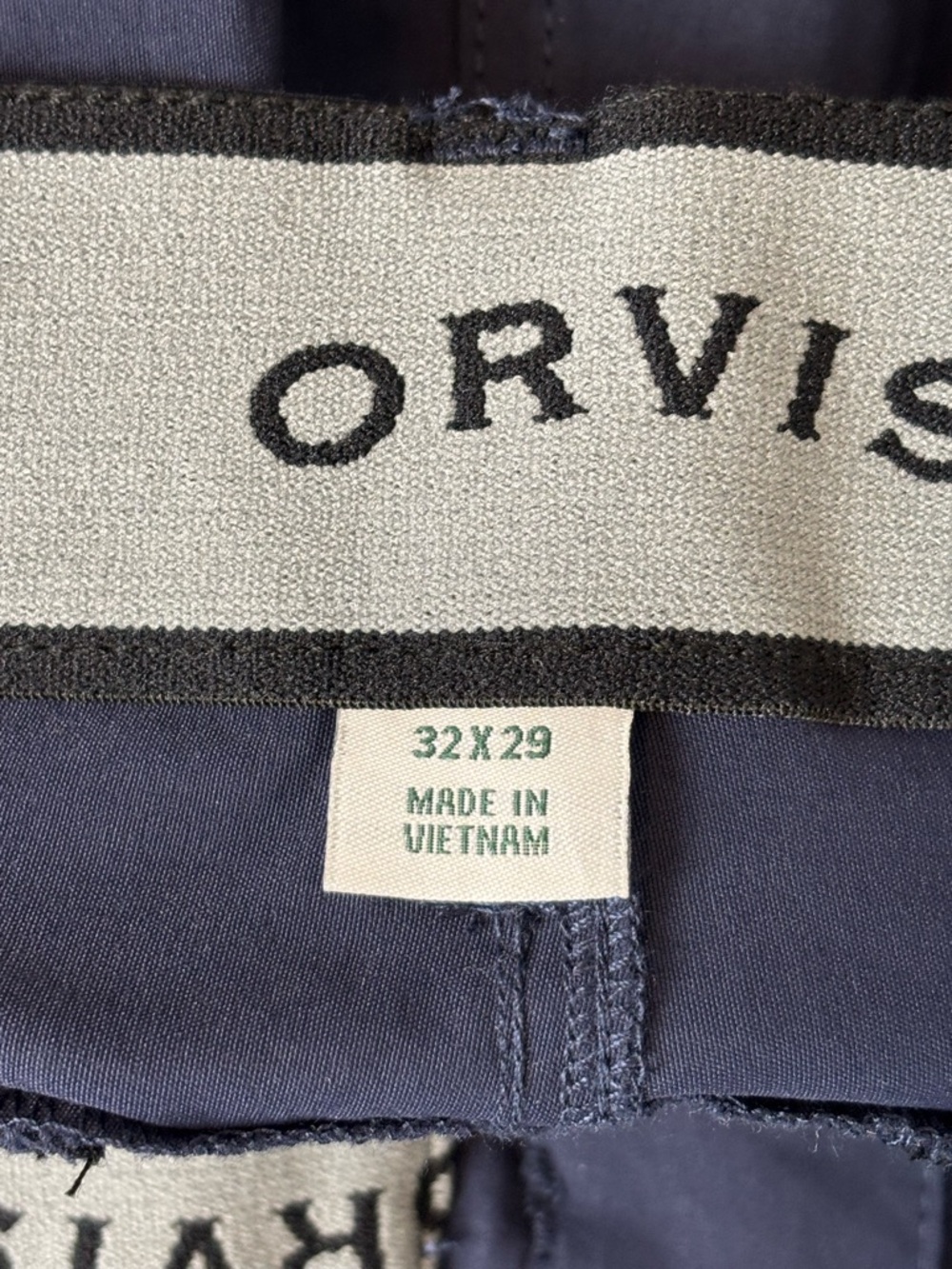 Orvis Pants Mens 32X29 Blue Classic Collection Lightweight Tech Trek Outdoors - Picture 9 of 11